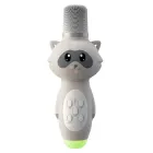 Караоке мікрофон дитячий LOSSO KIDS K6 Premium сірий