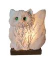 Соляна лампа нічник Котик з натуральної Артемівської солі Іонізатор повітря для дитячої