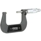 Мікрометр Intertool 50-75 мм точність ±0,005 мм нержавіючий з тріскачкою та стопором у кейсі (000053520)