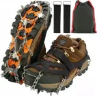 Льодоступи з шипами Koanni 19 зубців розмір 38-45 ланцюги з нержавіючої сталі сумка в комплекті (Al3)