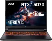 Ноутбук Acer Nitro V 16 AI ANV16-42-R6XT (NH.U1FEU.009) Shale Black / 16" IPS WUXGA 180 Гц / AMD Ryzen 7 260 / RAM 16 ГБ / SSD 1 ТБ / RTX 5070, 8 ГБ