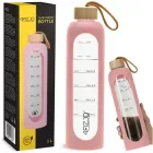 Пляшка для води спортивна 4FIZJO 1000 мл скляна Pink (P-5905973403887)