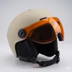 Гірськолижний шолом із візором MOON MS-99 (вбудована лижна маска) для сноуборду та лиж, захисна лінза (світло оливовий, р. L 58-61 см.)