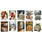 Набір листівок карток на Новий рік Чарівне Різдво 10 шт 10 х 14,5 см