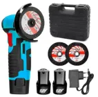 Кутова шліфувальна машина Meterk на акумуляторі 500Вт з частотою обертання 19 500 об/хв 1200 мАч комплектується кейсом