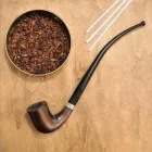 Довга люлька для куріння тютюну 240 мм із дерева груші Churchwarden KAF233