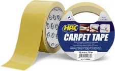 Двостороння стрічка HPX Carpet Tape для килимових покриттів і лінолеуму 50 мм х 10 м Біла (CT5010)