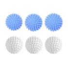 Гумові кульки для прання білизни, пуховиків та другого одягу у пральній машині, набір 6 шт, білі та блакитні