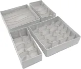 Набір органайзерів для зберігання речей та білизни RZTK Sorter з комірками 4 шт