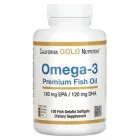 Омега 3 California Gold Nutrition риб'ячий жир преміальної якості 100 рибно-желатинових капсул