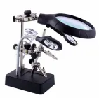 Тримач "Третя рука" з лупою 2,5х та підсвічуванням Орбіта Magnifier MG16129C