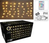 Гірлянда-бахрома Christmas Decoration 240 LED 6х0.6 м 220V пульт ДУ Теплий білий (AGB000550)