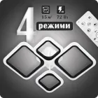 Люстра світлодіодна 517 Light з пультом 72Вт Чорний (02112)