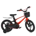 Дитячий велосипед Profi Stellar 18 дюймів магнієвий з кошиком Чорно-червоний (MB 181020-10)