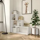 Стелаж драбинка етажерка для іграшок книжок ДСП 1071х1076х280 мм Білий (GT-75)