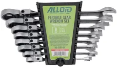 Набір комбінованих тріскачкових ключів Alloid з карданом 8-19 мм 8 предметів (HK-2081-8K)