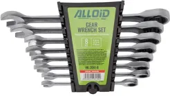 Набір комбінованих тріскачкових ключів Alloid 8-19 мм 8 предметів (HK-2081-8)