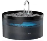 Автоматична поїлка-фонтан Petwant PW-0113 2 л для котів і собак — тиха, з фільтром, 2 режими, чорна