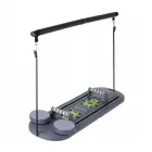 Пілатес дошка багатофункціональна тренажер з ручками роликом еспандерами для тренувань занять спортом 97×35 см (482186-Prob)