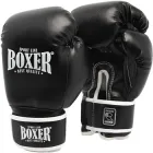 Рукавички боксерські Boxer 6 oz шкірвініл 0.6 мм Чорні (2024-04BLK)