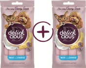 Кремові ласощі для котів Delickcious молоко з сиром 2 шт 120 г (D6211202)