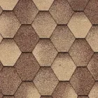 Бітумна черепиця Акваізол Мозаїка Сахара (коричневый+серый+охра)