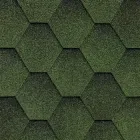 Бітумна черепиця Акваізол Мозаїка Зелена Еко (зелений+чорний)