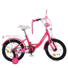 Дитячий велосипед для дівчинки Profi Princess 16 дюймів з багажником MB 16042-1, зібраний на 75% (Малиновий)