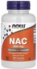 Амінокислота Now Foods NAC (N-Ацетил-L-Цистеїн) 600 мг 100 желатинових капсул (733739000859)