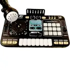 Електронний DJ Mixer Controller з мікрофоном Bluetooth чорного кольору — музична творчість для дітей