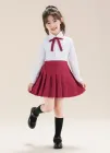 Спідниця з шортами бордова M 120-130