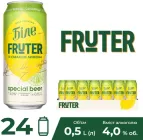 Упаковка пива Чернігівське пастеризоване Біле Fruter зі смаком лимона 4% 0.5 л х 24 шт (4820034925751)