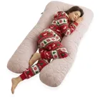 Подушка багатофункціональна Sei Design U-Shape 140х75х20 см з Блискавкою Гіпоалергенна Беж (4820227282753)