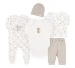 Дитячий комплект (5 од.) для новонароджених Бембі КП250_G01 62 см Бежевий (05250001132.G01)