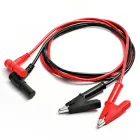 Щупи, кабелі для мультиметра, тестера із затискачем крокодил, роз'єм 4 мм, розкриття 10 мм, 1000В, 20А