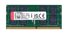 Оперативна пам'ять для ноутбука Kingston DDR4 16GB 3200MHz SO-DIMM PC4-3200 (KVR32S22D8/16)