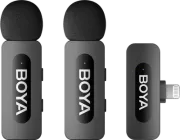 Бездротовий петличний мікрофон Boya BY-V2 Lightning Black