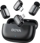 Бездротовий петличний мікрофон Boya mini-12 Type-C/Lightning Black