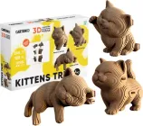 3D пазл-конструктор Cartonic 3D Puzzle Kittens Trio 254 елементів (CARTKITTENS)