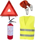 Набір технічної допомоги Poputchik з вогнегасником ОП-1 Аварійний ОП-1, знак, трос, жилет (33-018-IS)