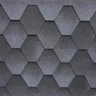 Бітумна черепиця Акваізол Мозаїка Таїті (сірий+ чорний + чорна тінь) 2 СОРТ