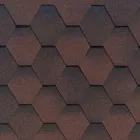 Бітумна черепиця Акваізол Мозаїка Мокко (коричневий+ чорний + чорна тінь)