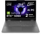 Ноутбук Lenovo LOQ Essential 15IRX11 (83SC0033RA) Luna Grey / 15.6" IPS Full HD 144 Гц / Intel Core i5-13450HX / RAM 16 ГБ / SSD 1 ТБ / GeForce RTX 5060, 8 ГБ