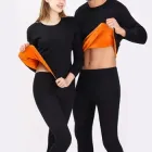 Термобілизна підліткова тепла комплект (верх, низ), чорна, 170-176 см