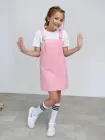 Дитячий вельветовий сарафан для дівчинки Ластівка 25_3026 116-122 см Рожевий
