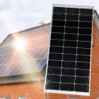 Сонячна панель монокристалічна портативна 100Вт Solar Panel, мобільна сонячна батарея з ламінованим склом для дому, дачі, кемпінгу, авто, автономного електропостачання і зарядки акумуляторів HI-100W