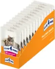 Упаковка ласощів для котів Club 4 Paws преміум подушечки для дорослих котів з яловичиною 0.06 кг x 12 шт (D5154103)