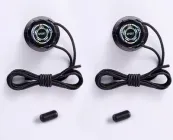 Товсті автоматичні шнурки для взуття без зав'язок із поворотною пряжкою Black Sport 120 см