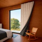 Утеплена штора для вікна 1.4х2м. Термоштори на липучках на карниз, трос. Теплоізоляційні зимові штори, фіранка для дому, дверей, балкона, тераси