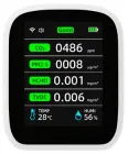 Аналізатор якості повітря Tuya 8 в 1 WiFi Монітор CO2, HCHO, TVOC, PM1.0, PM2.5, PM10